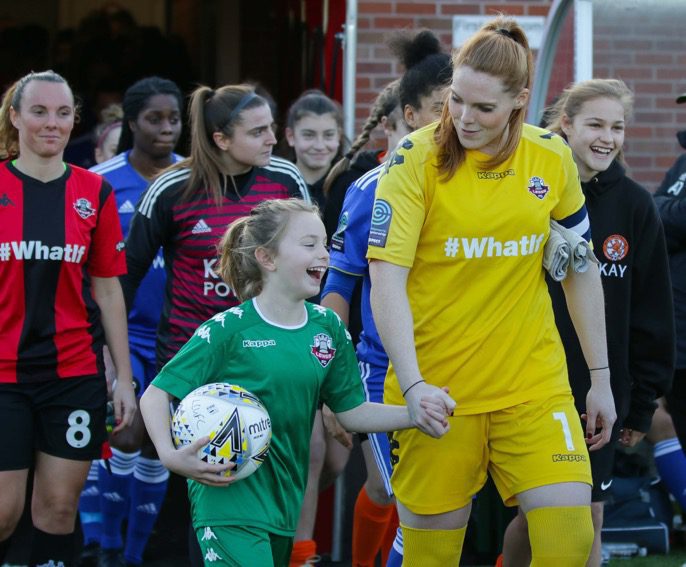 Education 7 Teacher apprenticeship with Faye Baker at Lewes FC with students