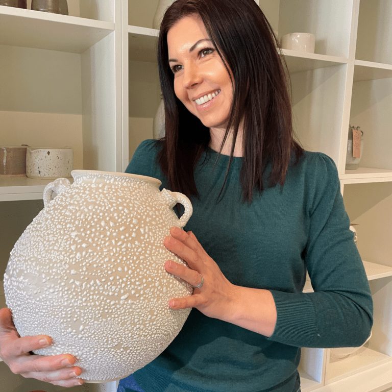 South east open studios Karen Easter Ceramics, Ibize vase_ProfilePhoto