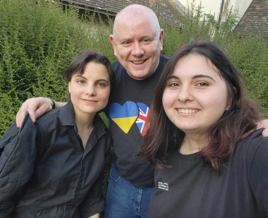Valeria, Mike, Iryna_Hit the Downs for charity cycling challenge