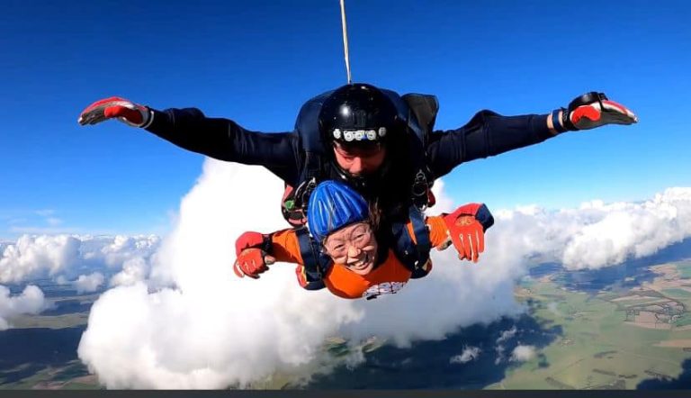 Wykeham House carer skydives for The Royal Marsden