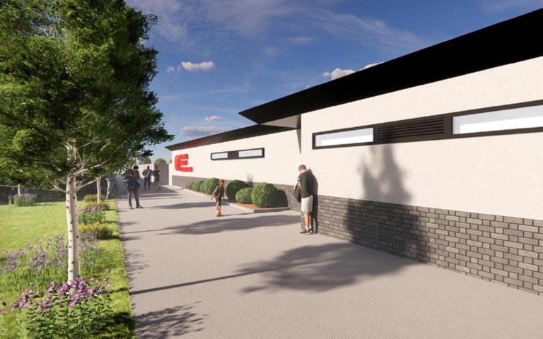 An artist's impression of the proposed clubhouse at old Barn Way Southwick