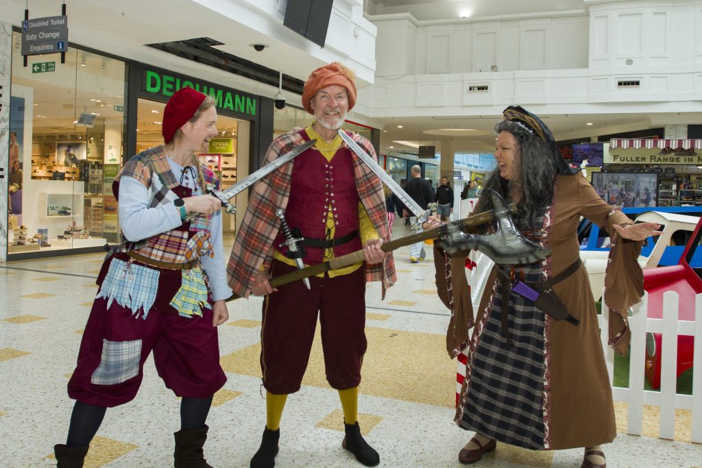 Georgia Kyriacou as Nanky Drew, Paul Eccles as Coco and Casey Dearing as Katishagh